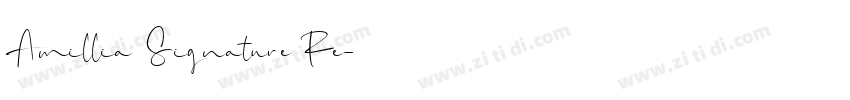 Amillia Signature Re字体转换
